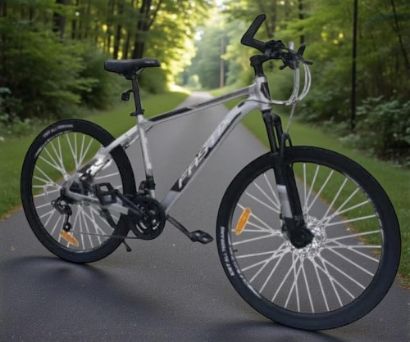 صورة دراجة رصاصي هيكل المنيوم مقاس 26